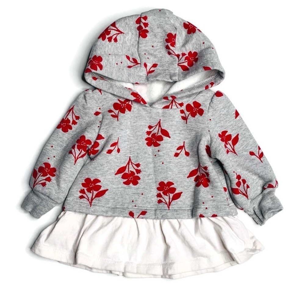 Carter’s baby girls 0-3M girly hoodie
